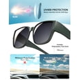 thumbnail image 3 of Polarized Fit Over Sunglasses for Men Women, UV400 Over Glasses Sunglasses, Lightweight 24g TR90 Oversize Fitover for Driving Fishing, 3 of 7