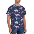 thumbnail image 5 of Rocae Dinosaur for Men's Moisture-Wicking Crew Tee - T-Shirt for Sports, Outdoor Activities, and Casual Wear3X-Large, 5 of 9