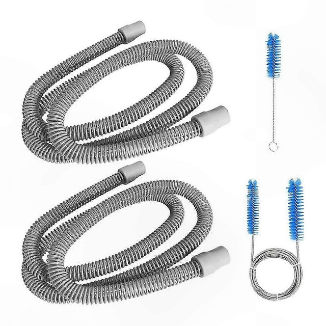 Universal CPAP Tubing Replacement Hoses, 6ft, 2 Pack, Compatible with Respironics and ResMed Devices