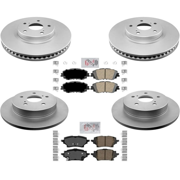 Coated Disc Brake Rotors Brake Pads For to 2019 Toyota C-HR built in Japan