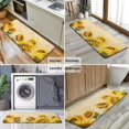 thumbnail image 6 of Beige Sunflower Handwriting Pattern Kitchen Rug Mat,Kitchen Runner Rugs Non Skid Washable,Decorative Kitchen Floor Mats for Kitchen,Sink,Laundry,17"x47.2", 6 of 7