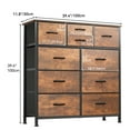 thumbnail image 4 of Uforic 10-Drawer Fabric Dresser for Adults, Storage Chest with Steel Frame & Wood Top for Entryway, 4 of 5