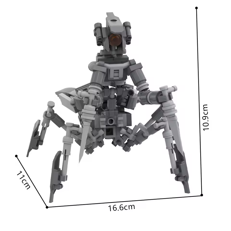 GZBricker Mecha Mantis Building Sets Compatible with Lego Animals Insect Multi-legged Model for Adults