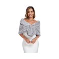 thumbnail image 1 of wonima44 Faux Fur Shawl Wrap Stole Shrug Winter Bridal Wedding Scarf Wrap Evening Party Cover Up for Women, 1 of 1