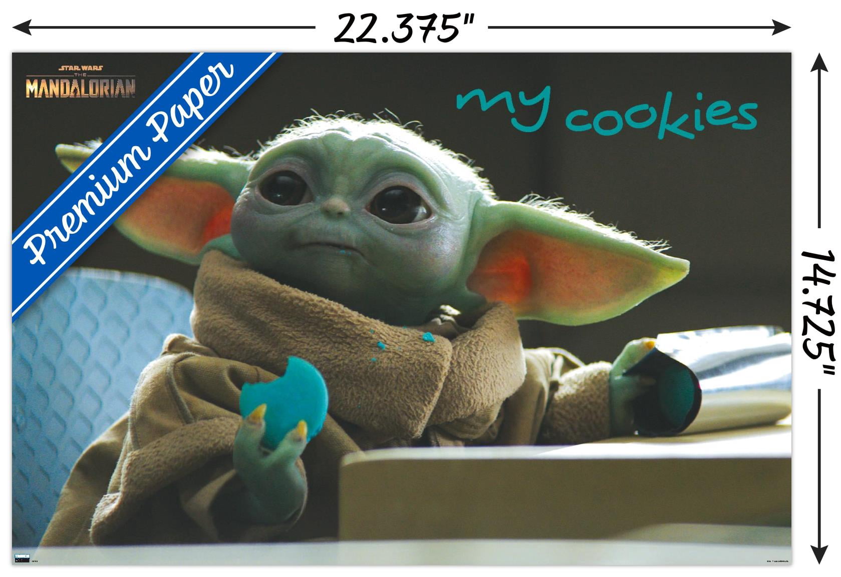 Star Wars: The Mandalorian Season 2 - The Child Cookies Wall Poster, 14.725" x 22.375"