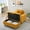 Orange Couch, variant on Holaki 57" Corduroy Single Couch,Comfortable Sofa Recliner,Upholstered Sofa with Two Throw Pillows,Luxurious Seating with 1 Storage Ottoman for Apartment,Living Room,Office,Reception Area