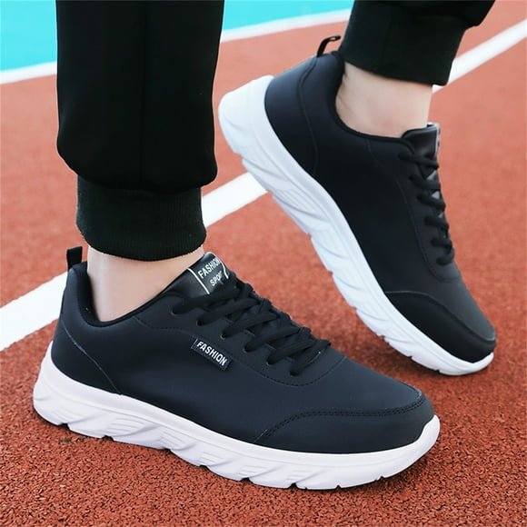 LEEy-world Running Shoes for Men Men's Light Sneakers Tennis Running Slip-on Shoes Casual Walking Work Cross Training Shoes Fashion Gym Trainer,White