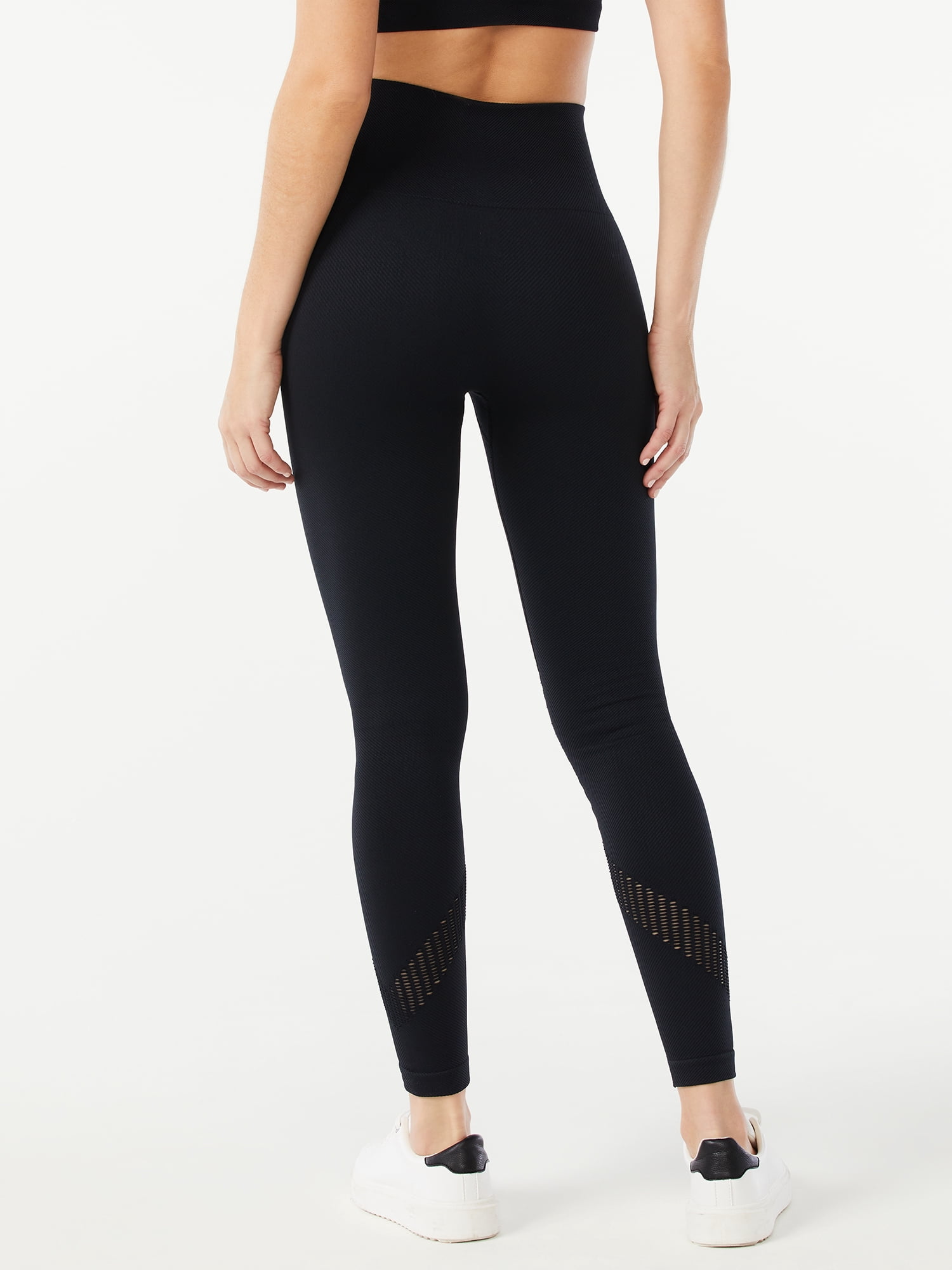 Sofia Active by Sofia Vergara Women’s Seamless High-Waisted Directional Rib Leggings