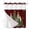 Dark red, variant on No Hook Green Xmas Trees Shower Curtain with Snap in Liner Set, Christmas Snowflake Rustic Wood Brown Waterproof Fabric Bathroom Curtains with See Through Top Window, Hotel Style Small 36 x 72 Inch