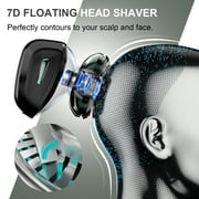 Nogroa Head Shavers for Bald Men, 7D Electric Razor, Cordless Rechargeable Wet/Dry IPX7 Waterproof Hair Beard Trimmer with Rotary Blades & Brush, LED Display, Grooming Shaving Kit Gift for Men