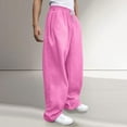 thumbnail image 2 of Men's Loose Wide Leg Pants Drawstring Waist Loose Sweatpants with Pockets, 2 of 13