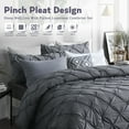 RUIKASI Dark Gray Queen Comforter Set - Soft and Fluffy Bedding 3