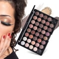 thumbnail image 4 of Paleta de sombras de ojos HUOGUO, 40 colores, tono tierra nacarado, 4 of 5