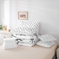 thumbnail image 4 of Erosebridal Ensemble de Lit Nœud Papillon Cool Taille Simple, Ensemble de Lit Nœud Chic, Décor Thème Dessin Animé, Réversible 7 Pcs, 4 of 5
