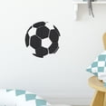 thumbnail image 6 of karymi Set of 12 Mirrored Acrylic Soccer Ball Wall Decoration Stickers, 11.81 Inch Each, Sports Themed Self Adhesive Removable Decals for Room Living Room Bedroom Game Room Decor Home Decor, 6 of 6
