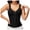 Black, variant on Women's Shapewear Corset Tank Top with Front Zipper (Beige, XXL)