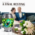 thumbnail image 4 of JAGASY Boat Funeral Urns for Human Ashes for Women, Black Small Urn for Ashes Adult Male, White Lotus & Wooden Boat Decorative Urns for Friend, Keepsake Cremation Urn for Boy & Girl, (3 Inch), 4 of 7