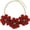 NK_10454_Molten_red, variant on Bocar Statement Flower Necklace Handmade Bib Collar Jewelry Set for Women