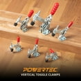 thumbnail image 5 of POWERTEC 4PK Toggle Clamp, 500lbs Capacity, 12130 Quick Release Vertical Clamps w/Antislip Rubber Pressure Tip for Woodworking Jigs and Fixtures, Welding, Drill Press, Crosscut Sled  (20335-P2), 5 of 7