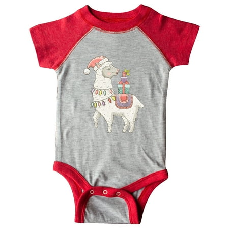 

Inktastic Christmas Llama Gift Baby Boy or Baby Girl Bodysuit