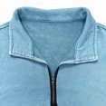 thumbnail image 6 of Resicozy Mens Quarter Zip Sweatshirts Vintage Casual Comfort Streetwear Sweatshirt with Pockets 2025 Light Blue 3XL, 6 of 6