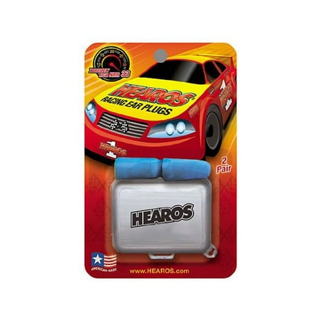 Hearos Racing Corded Ear Plugs with Free Case (Pack of 3)
