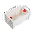 thumbnail image 2 of LOLIPPYY 5-Pack White Plastic Flush Mount Electrical Boxes for and Sockets Wiring Installation, 2 of 7