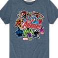 thumbnail image 3 of Marvel The Avengers - Stickers Style - Toddler And Youth Short Sleeve Graphic T-Shirt, 3 of 5