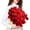 Red, variant on WAAYEEPAL Rose Bouquet Knitted Blanket - Soft Handmade Gifts for Mom Wife Grandma Home Decor, Pink
