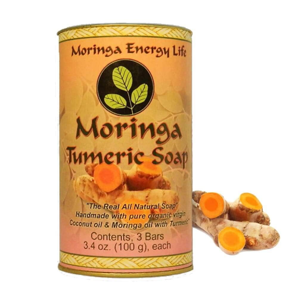 MORINGA TURMERIC SOAP 3PACK Rejuvenate Your Skin with All Natural
