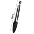 thumbnail image 2 of RuiJiao 9" Silicone Cooking Tongs - Non-Stick, Heat Resistant Up to 480°F, 304 Stainless Steel Kitchen Utensils, 2 of 5
