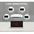 thumbnail image 4 of Alarm Clock Radio with Bluetooth, Dual Alarm, Nightlight, Dimmable Red LED Display, iTOMA, 4 of 7