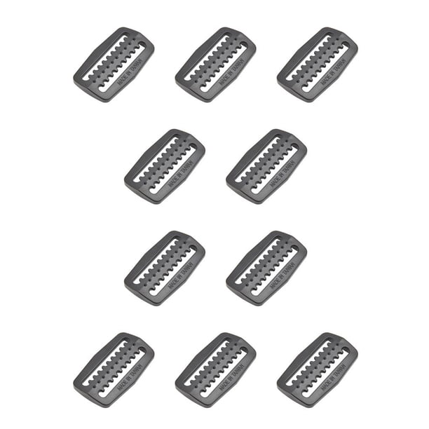 Greeniant Hebilla Ligera Estilo alto Resistente al desgaste Cierre general Reemplazo Fácil instalación Clip de cinturón profesional Negro Negro 10piezas