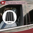thumbnail image 2 of 6 Pcs Door Pillar Window Trim for Infiniti G35 4-Door 2003-2006 Front Rear Left Right Anti Scratch Sticker Pillar Posts Cover Black, 2 of 8