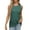 Dark Green, variant on Daznico Tank Tops for Women,Summer Vest Round Neck Sleeveless T Shirt Split Loose Top,Size S