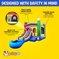 thumbnail image 5 of Pogo Bounce House Water Slide and Splash Pool with Blower, Deluxe Sports Kids Inflatable Jumper, 5 of 8