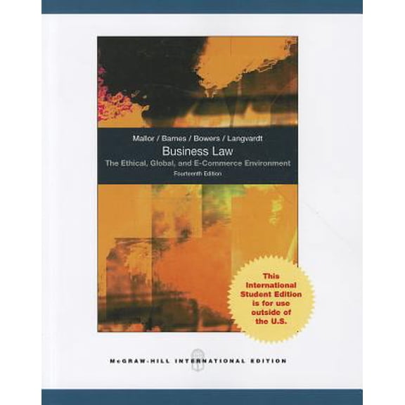 Pre-Owned Business Law: The Ethical, Global, and E-Commerce Environment (Paperback) 0070167141 9780070167148