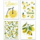thumbnail image 1 of Juego de 4 pósteres con impresión en lienzo de arte de pared de fruta de limón para decoración del hogar, arte de pared, obra de arte moderna, amor de verano, 1 of 7