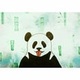 thumbnail image 4 of IDEA4WALL 4pcs Watercolor Panda Peel and Stick Wallpaper Removable Wall Murals Large Wall Stickers for Home Decoration, 66"x24", 4 of 5