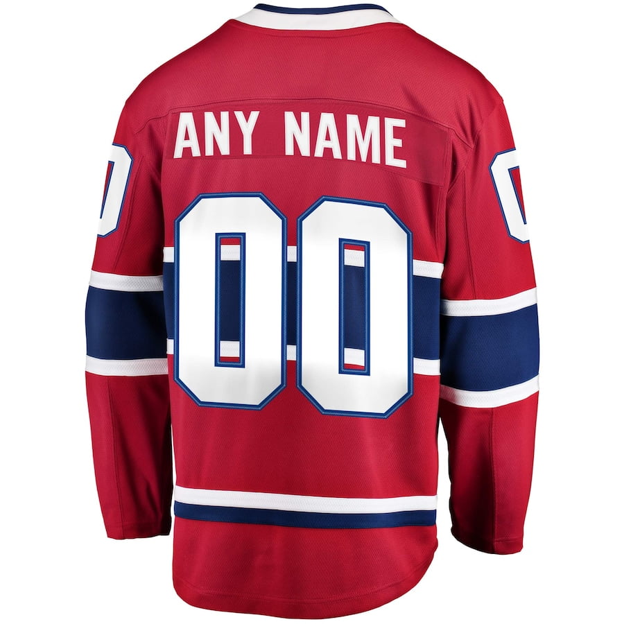 Custom Embroidery Montreal Hockey Jersey Men Women Youth Ice