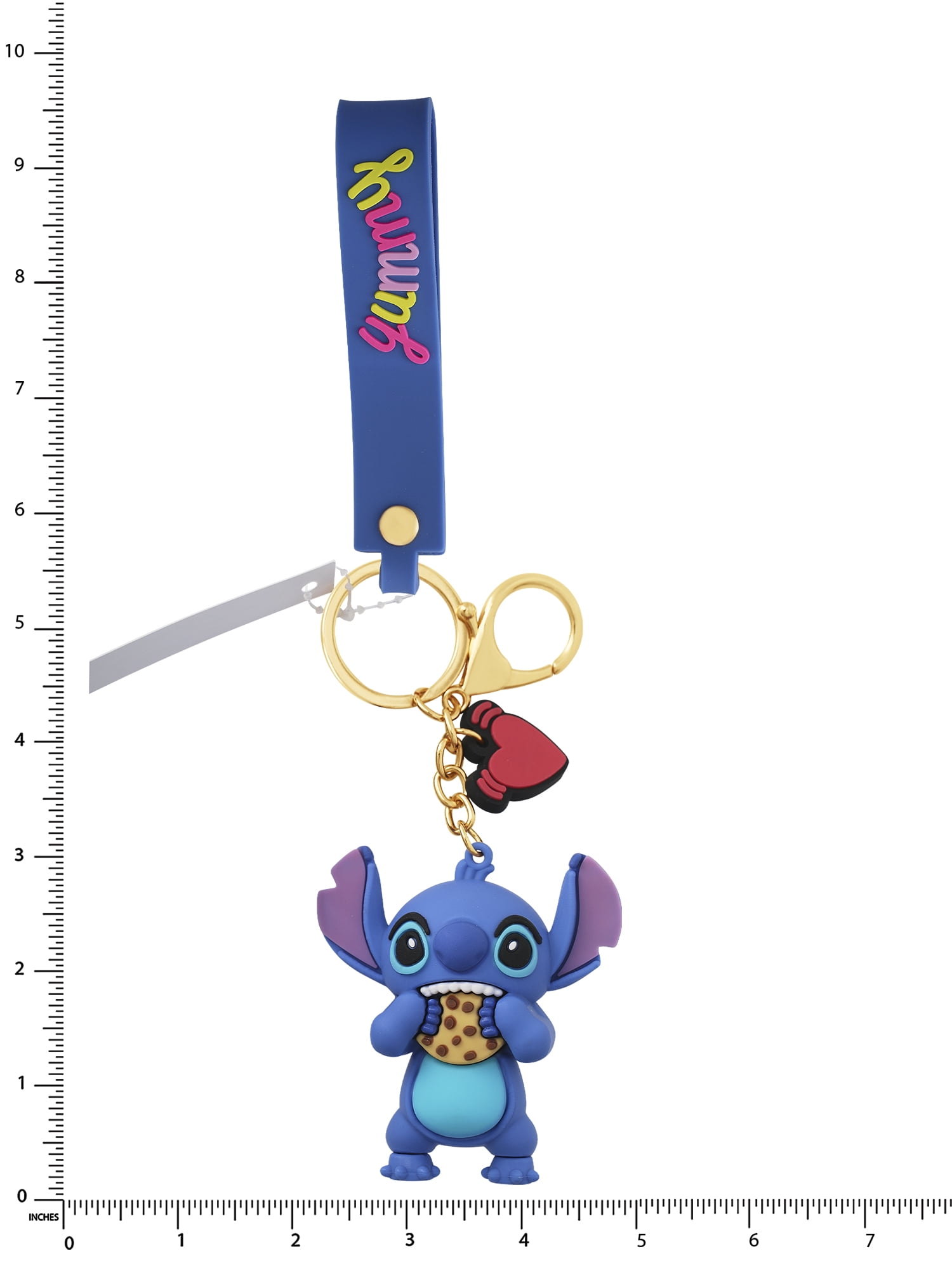 Disney Girl's Lilo and Stitch Cookie Keychain Charm - Compact & Adorable