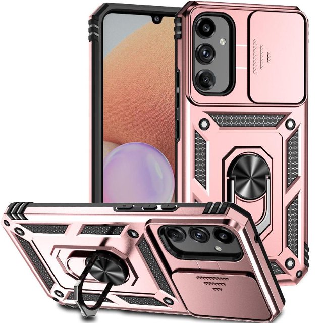 Estuche GANGXUN para Samsung Galaxy A34 5G, soporte giratorio 360°, estilo mecánico y magnético