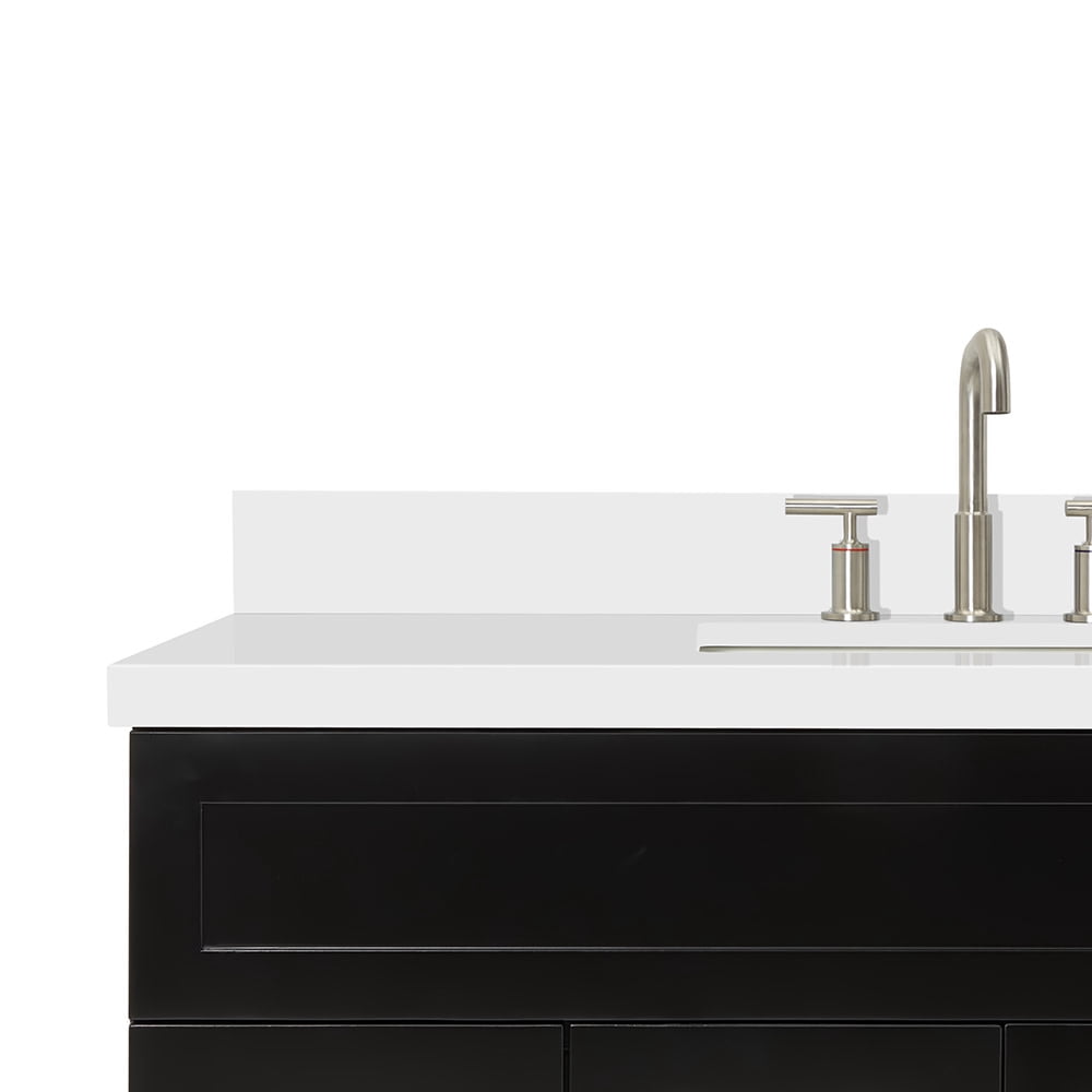 Ariel F049s-Wq Hamlet 49" Free Standing Single Basin Vanity Set - Black / White Top