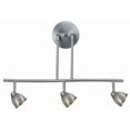 thumbnail image 1 of Benjara BM223060 3 Light 120V Metal Track Light Fixture with Round Shade, Silver, 1 of 5