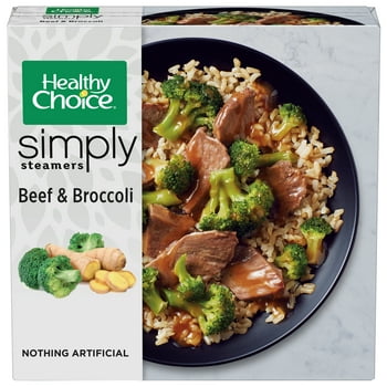 y Choice Simply Steamers Beef & Broccoli, Frozen Meal, 10 oz (Frozen)