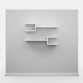 thumbnail image 4 of Ada Home Decor Furniture 29.53" 2 Tier White Webbs Modern Wall Shelf, 4 of 7