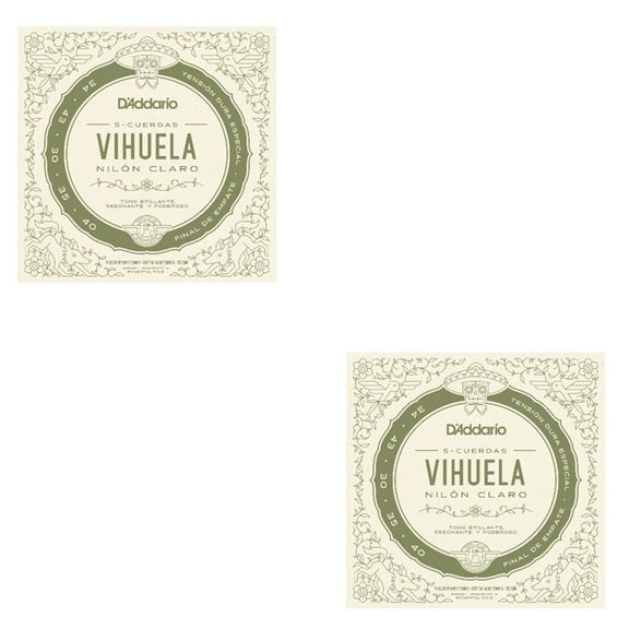 D'Addario Vihuela Strings 2-Pack Hard Tension