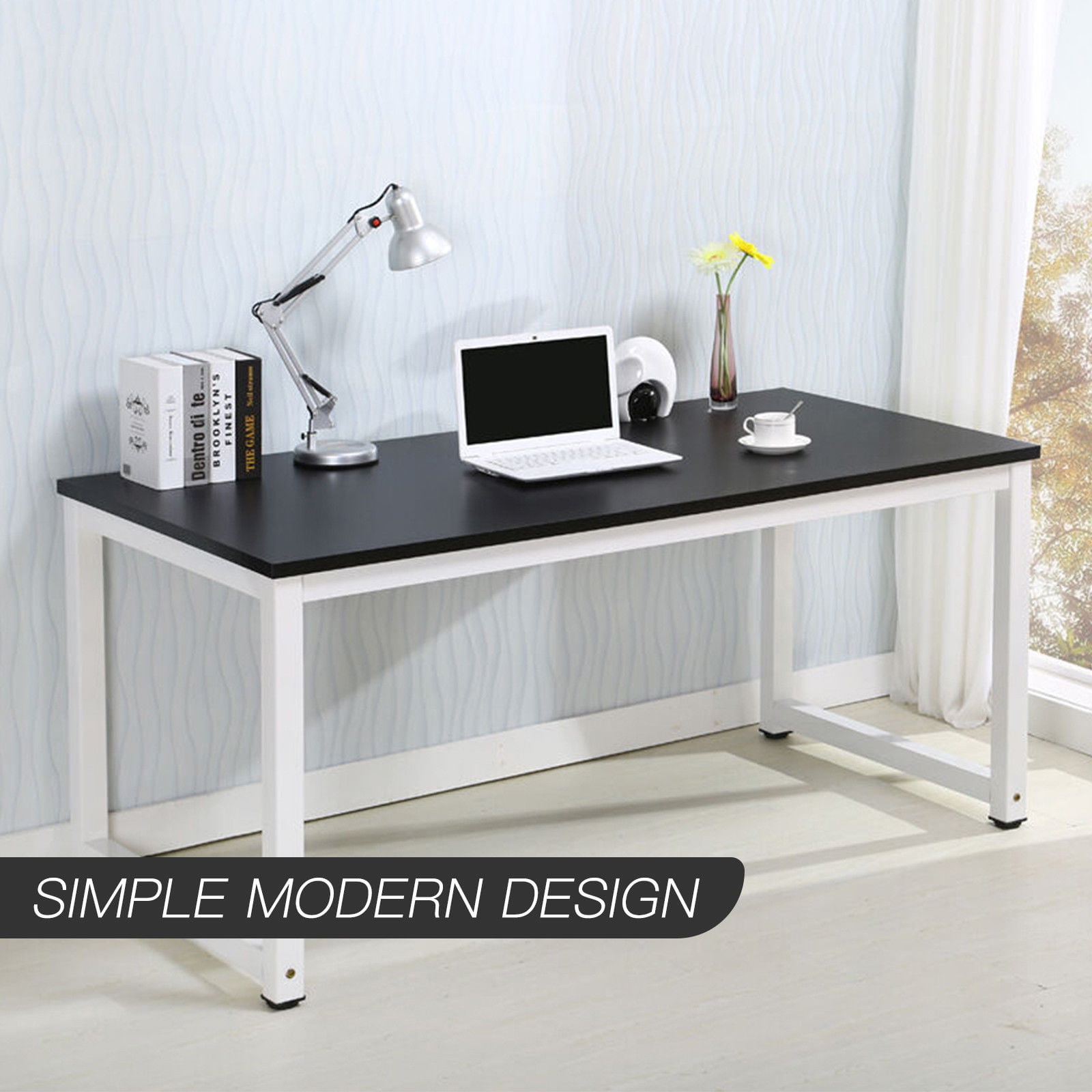 Zimtown Computer Desk PC Laptop Table Wood Workstation Study Table Home Office Furniture
