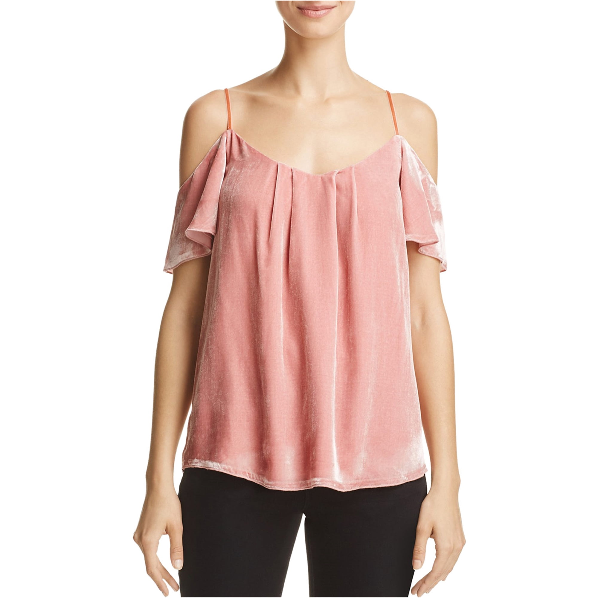 Joie Womens Cold Shoulder Knit Blouse 