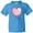 Pacific Blue, variant on Inktastic Pink Balloon Heart Youth T-Shirt